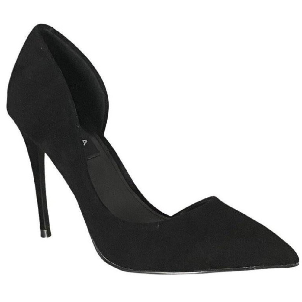 Aqua Women's Dion Half D'orsay High Heel Black Pumps